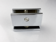 Glass Fix Shelf Bracket - Hole in Glass - Polished Chrome